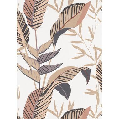 Erismann behang - bladeren - beige en bruin - 53 cm x 10.05 m - 661535 product