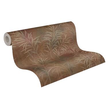 A.S. Création behang - bladeren - bruin, beige en metallic - 53 cm x 10.05 m product