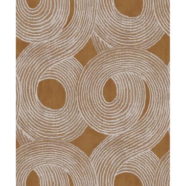 Khroma by Masureel behang - grafisch motief - oranje - 53 cm x 10.05 m - 630858 product