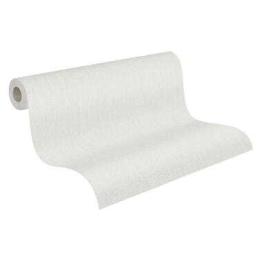 A.S. Création behang - linnenstructuur - grijs en taupe - 53 cm x 10.05 m - AS product