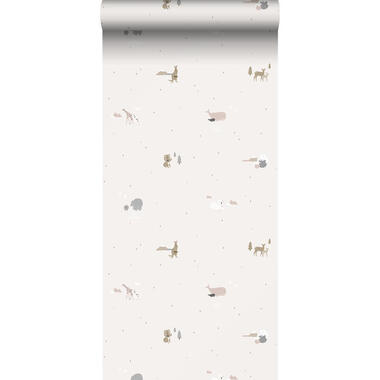 Sanders & Sanders behang - dieren - beige - 53 cm x 10 m - 640296 product