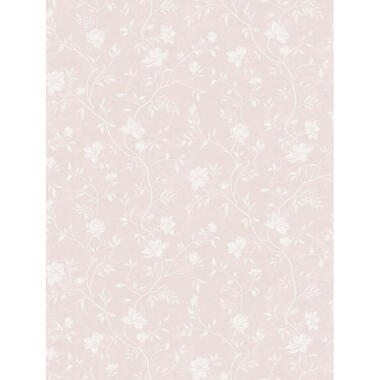 Sanders & Sanders behang - bloemetjes - poederroze en wit - 53 cm x 10 m product