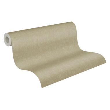A.S. Création behang - metalen platen - bruin en goud - 53 cm x 10.05 m - AS product