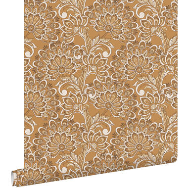 ESTAhome behang - vintage bloemen - bruin - 50 x 900 cm - 131089 product
