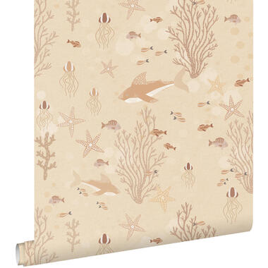 ESTAhome behang - onderwaterwereld - warm beige - 50 x 900 cm - 130930 product