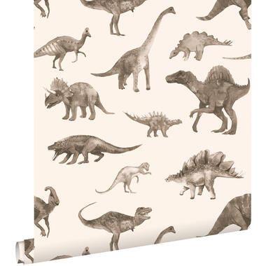 ESTAhome behang - dinosaurussen - beige - 50 x 900 cm - 131204 product