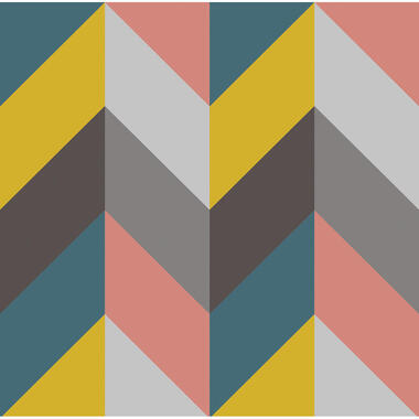 Walls4You behang - visgraat-motief - multicolor - 53 cm x 10 m - 640115 product