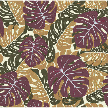 Walls4You behang - palmbladeren - terracotta - 53 cm x 10 m - 640161 product