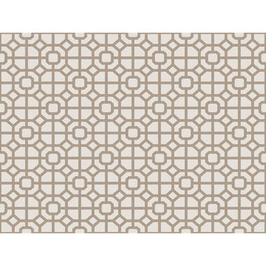Sanders & Sanders behang - geometrische vormen - donker beige - 53 cm x 10 m product