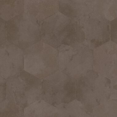 Zambaiti behang - hexagon-motief - lichtbruin - 106 cm x 10 m - 661946 product