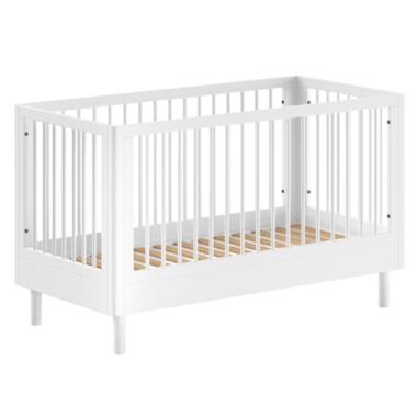 Vipack Babybed Forrest 70 x 140cm - verstelbaar - wit beukenhout product