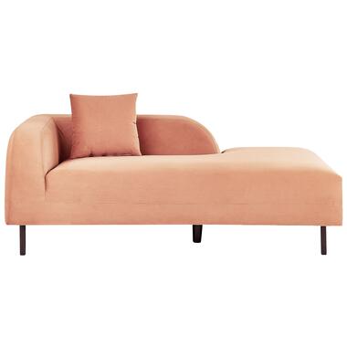 LE CRAU - Chaise longue - Roze - Linkerzijde - Fluweel product