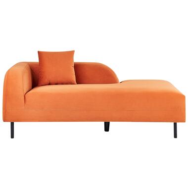 LE CRAU - Chaise longue - Oranje - Linkerzijde - Fluweel product