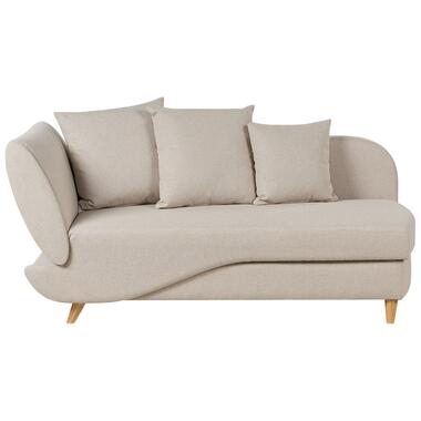 MERI II - Chaise longue - Beige - Linkerzijde - Fluweel product