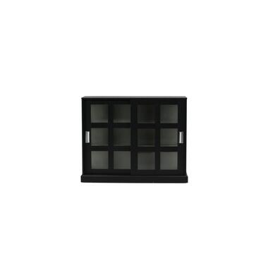 Svea - Pesro vitrinekast - 120 x 95 cm - zwart product