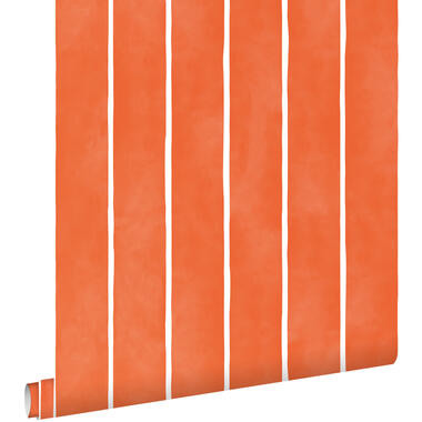 ESTAhome behang - strepen - oranje en wit - 50 x 900 cm - 131311 product