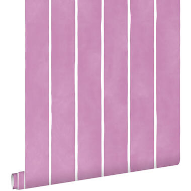 ESTAhome behang - strepen - paars en wit - 50 x 900 cm - 131308 product