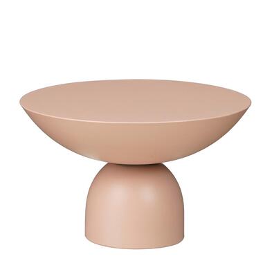 Mica Decorations Celise Bijzettafel - H28 x Ø47 cm - Metaal - Roze product