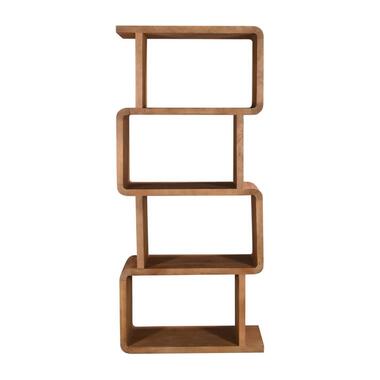 Wandkast Lichtbruin Mangohout - Open - 80x40x180cm - Floris product