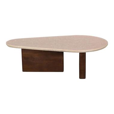 Salontafel Marmer Donkerbruin - 120x70x38cm - Organisch - Ayla product