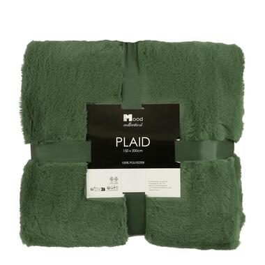 Mica Decorations Bronte Fleece Deken - L200 x B150 cm - Groen product