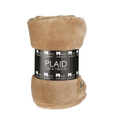 Mica Decorations Famke Fleece Plaid - 180 x 130 cm - Lichtbruin