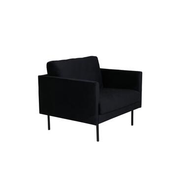 Svea - Sika fauteuil - velvet - zwart product