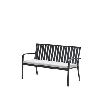 Bruno parkbank - aluminium - carbon black - valley sand product