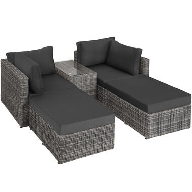 tectake® - Wicker loungeset San Domino met aluminium frame product