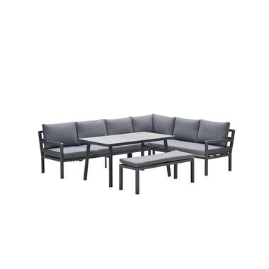 Corsica lounge-diningset - 4-dlg - rechts - carbon black - mystic grey product