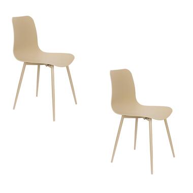 Housecraft Leon Eetkamerstoelen Beige - Set van 2 product