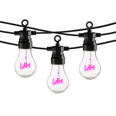 Luca Lighting Love LED Lichtsnoer Buiten - L450 cm - Roze product