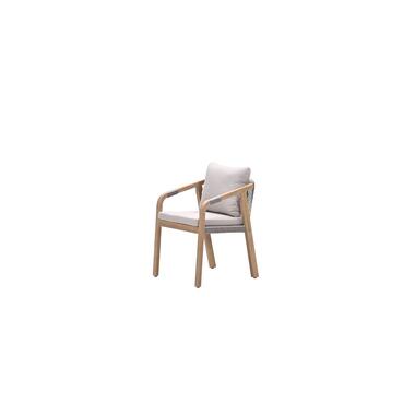 Santos dining fauteuil - acaciahout met white wash - taupe - sand product