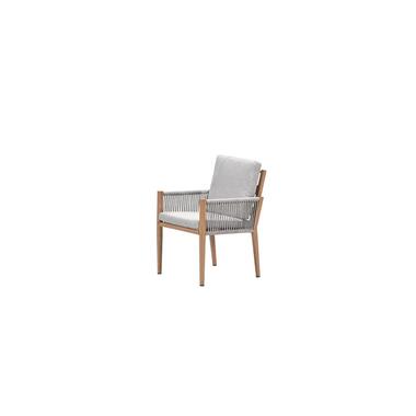 Sardinia dining fauteuil - light teaklook - TPU rope sand - dark sand product