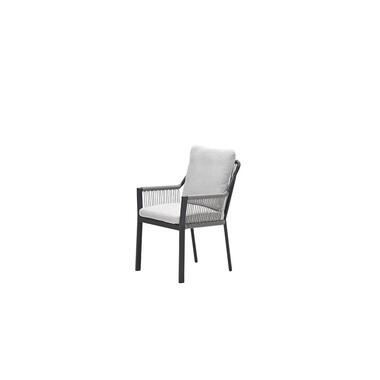 Raxa dining fauteuil - carbon black - rope taupe-valley sand product
