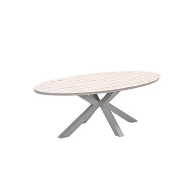 Edison tafel ovaal - 280x140 cm -taupe -light teak Vironwood product