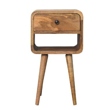 Artisan Furniture Massief Houten Eiken Curve Nachtkastje product