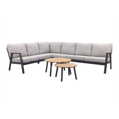 VDG Viento/Mindo hoek loungeset (4-delig) - Royal Grey/Teak product
