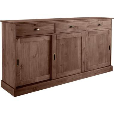 Harry - Dressoir met 3 deuren en 3 laden bruin gelakt grenen product