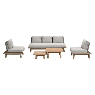 Garden Impressions San Namut loungeset 5-delig stoel-bank - grey sand product