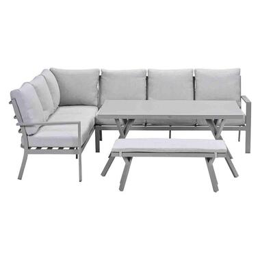 Garden Impressions Senja lounge dining set 4-delig links - valley sand