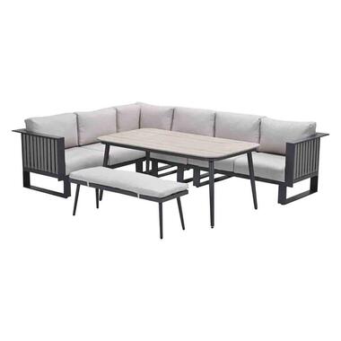 Garden Impressions Gabon - Lagan lounge dining set 6-delig - taupe product