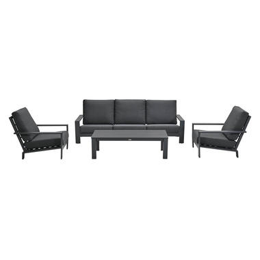 Garden Impressions Coba loungeset 4-delig - donker grijs - reflex black product