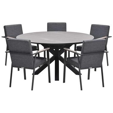 Garden Impressions Angela tuinset 6-delig - Duuk tuintafel Ø150 cm product