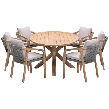 Garden Impressions Alora tuinset 7-delig - Tamako tuintafel 220x115 cm