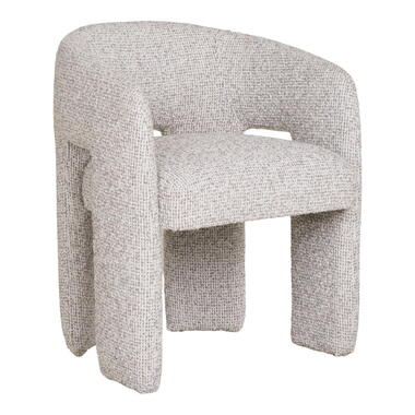 Eetkamerstoel Naturel Stof - Zithoogte 45cm - 66x59x78cm - Monroe product