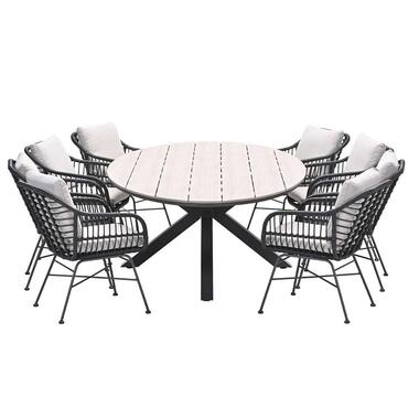 Garden Impressions Lucas tuinset 9-delig - Tulli tuintafel 280x140 cm product