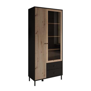 Meubella - Vitrinekast Charles 2 - Eiken - 87 cm product