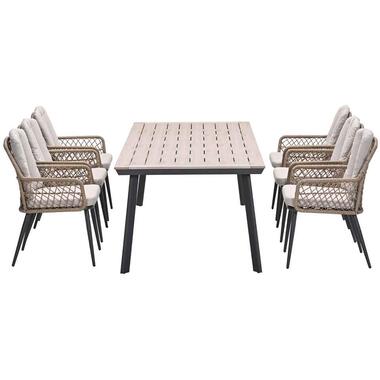 Garden Impressions Kalibo tuinset 7-delig - Penedo tuintafel 230x100cm