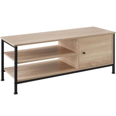 tectake TV-meubel Durban 110x40x45,5cm, Industrieel Licht Hout, Eiken Sonoma